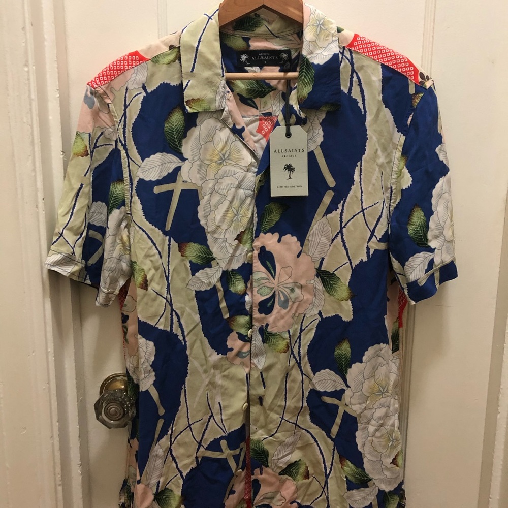 All saints floral shirt
